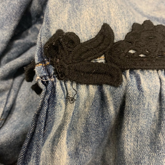 Denim & Crochet dress - Picture 6 of 8